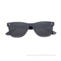 Ready Stock Retro Women Men Custom Logo Black Transparent Frames Acetate Sunglasses